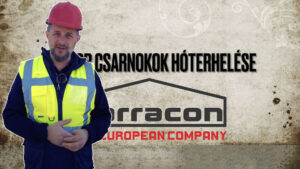 csarnoképítés csarnok hóteher téliesítés barracon